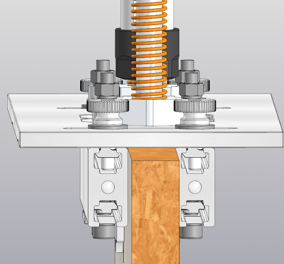家具制造中加孔的装置
